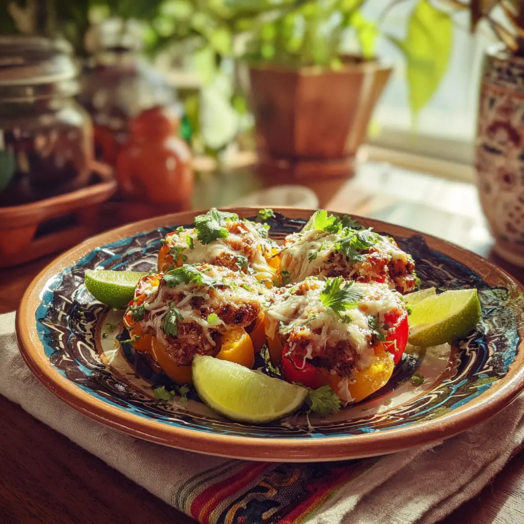 Bell Pepper Taco Bites: 4 Guilt-Free with Big Flavor 5 Bell pepper taco bites plated with fresh toppings