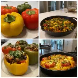 Bell Pepper Taco Bites: 4 Guilt-Free with Big Flavor 4 Step-by-step bell pepper taco bites recipe collage