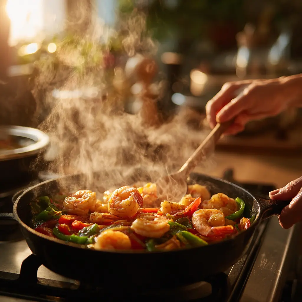 Shrimp and Bell Pepper Recipes: 6 Protein-Packed That Energize 2 Cooking shrimp and bell pepper recipes skillet