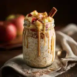 Overnight Oats Good for Weight Loss? Discover 3 Unexpected Benefits 4 Fall cinnamon overnight oats with apple chunks and almond butter